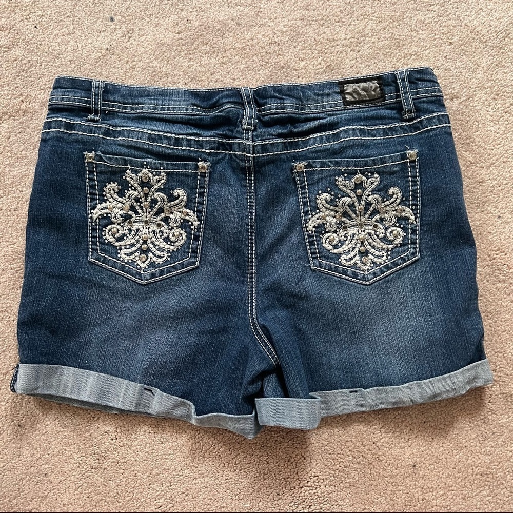 Earl Jeans Rhinestone Pocket Embellished 14